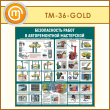 Стенд «Безопасность работ в авторемонтной мастерской» (TM-36-GOLD)